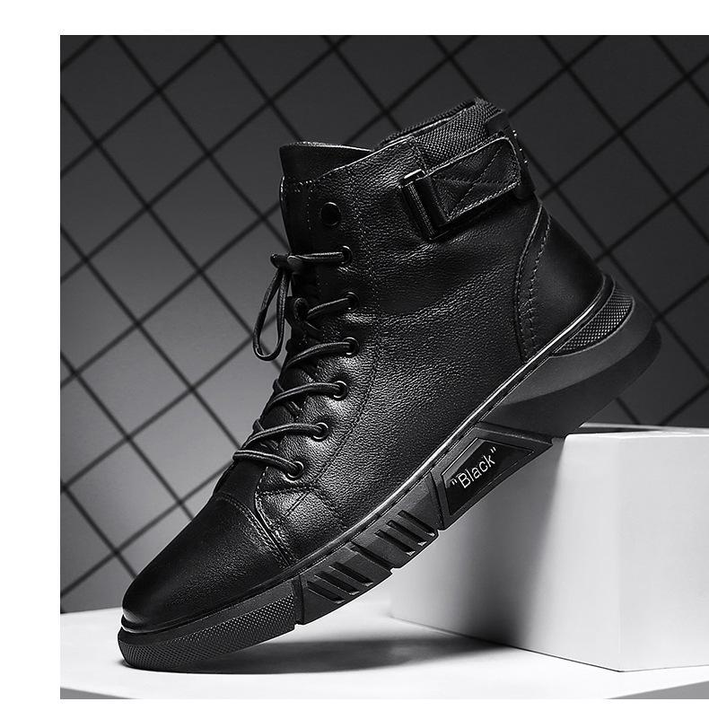 ITALIAN HIGH-TOP CASUAL MARTIN LEATHER BOOTS [LAST DAY 50%OFF]