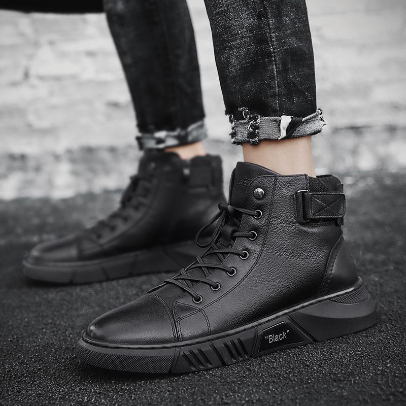 ITALIAN HIGH-TOP CASUAL MARTIN LEATHER BOOTS [LAST DAY 50%OFF]