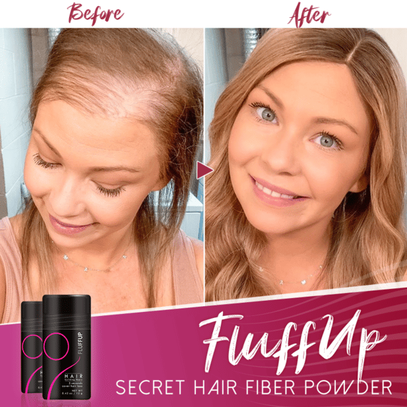 LAST DAY 50% Off - Fluffup secret hair fiber powder-Effective hair supplement-BUY MORE SAVE MORE!