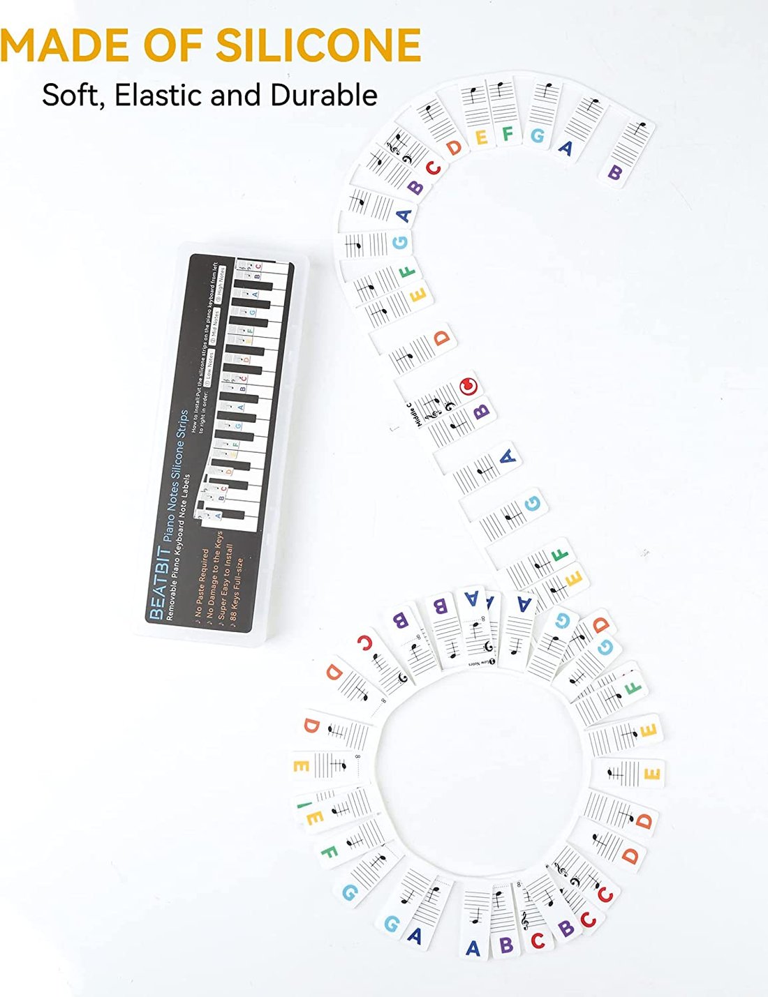 Last Day 77% OFF-Removable Piano Keyboard Note Labels