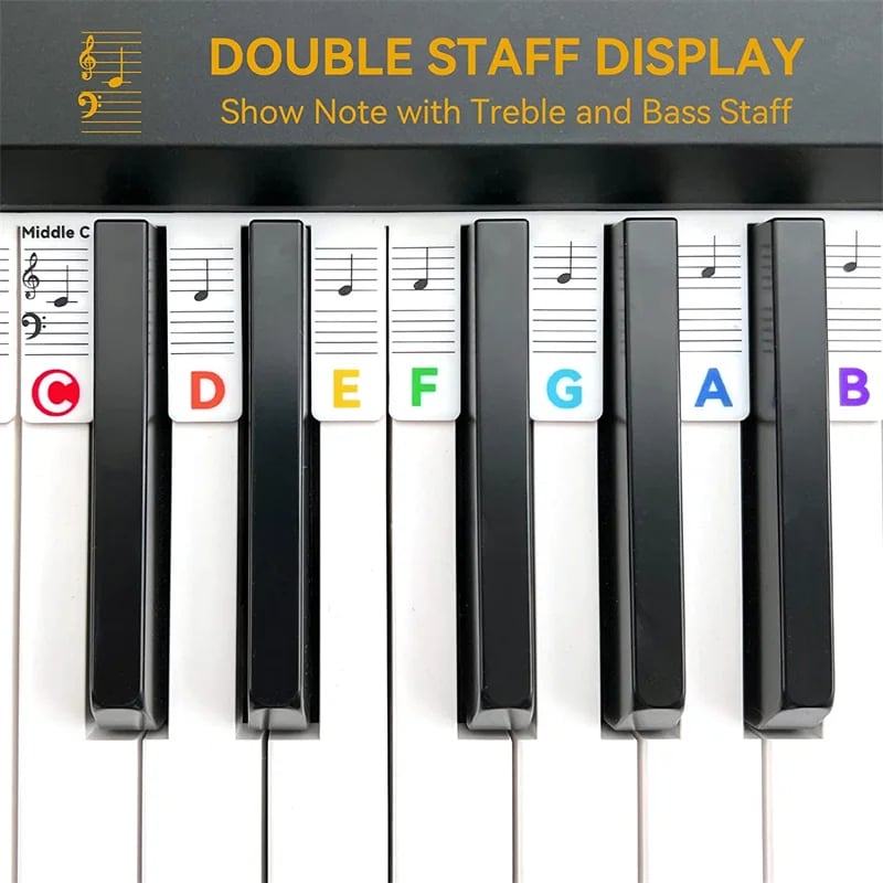 Last Day 77% OFF-Removable Piano Keyboard Note Labels