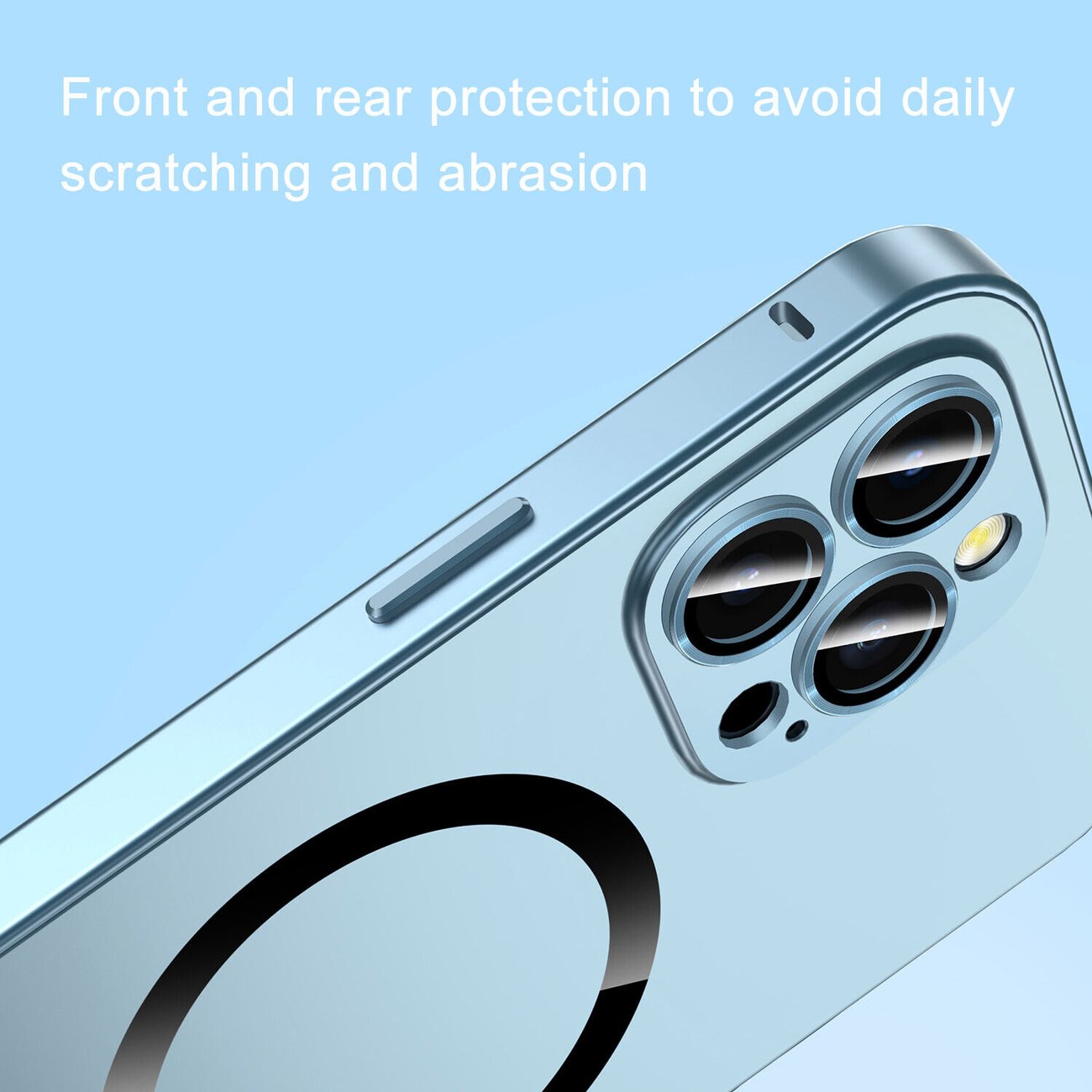 Last Day Promotion 50% OFF - Magnetic Charging Aluminium Metal Bumper Matte Case Cover for iPhone