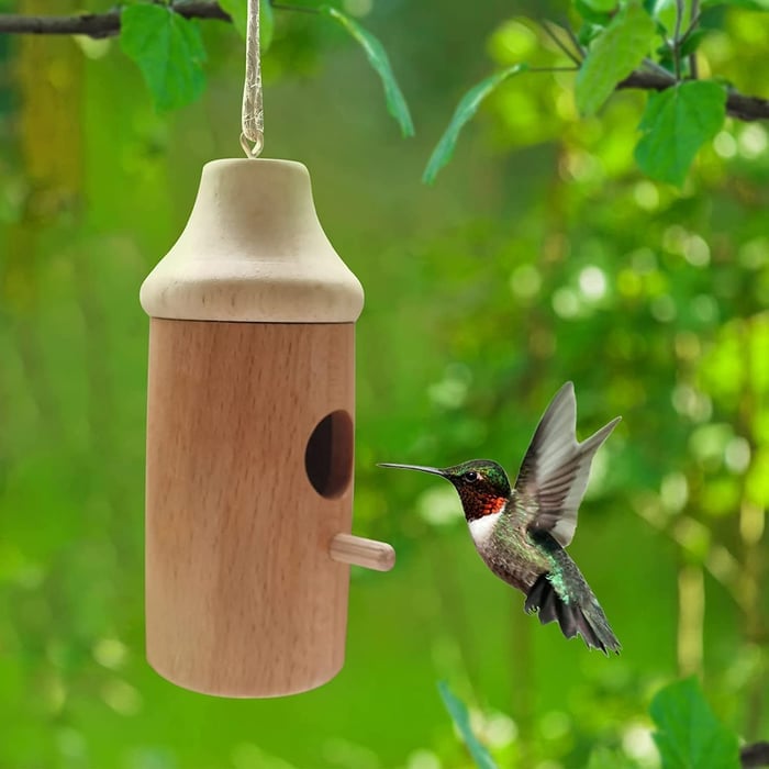 Last Day Promotion 70% OFF - Wooden Hummingbird House
