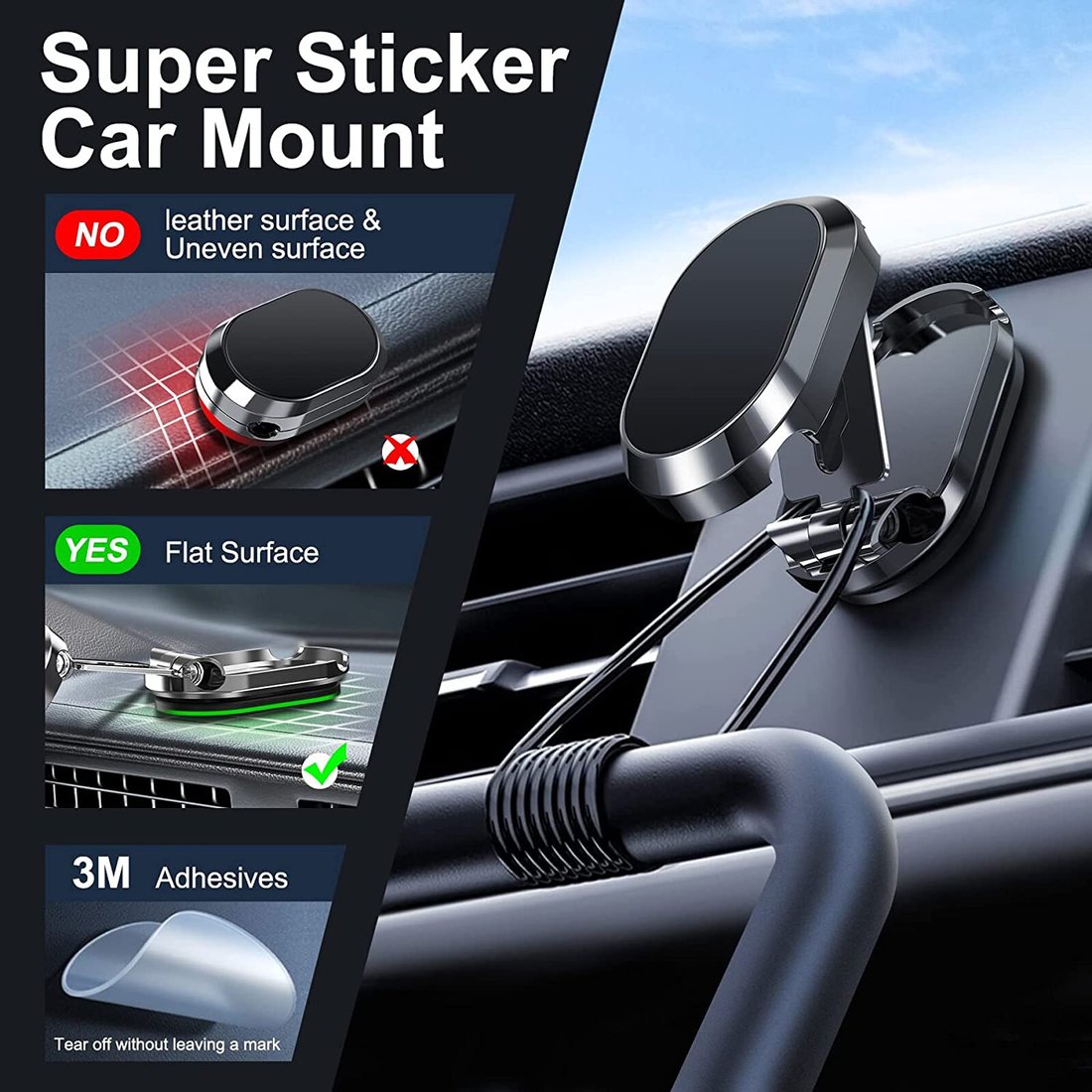 Hot Sale - 2022 New Alloy Folding Magnetic Car Phone Holder