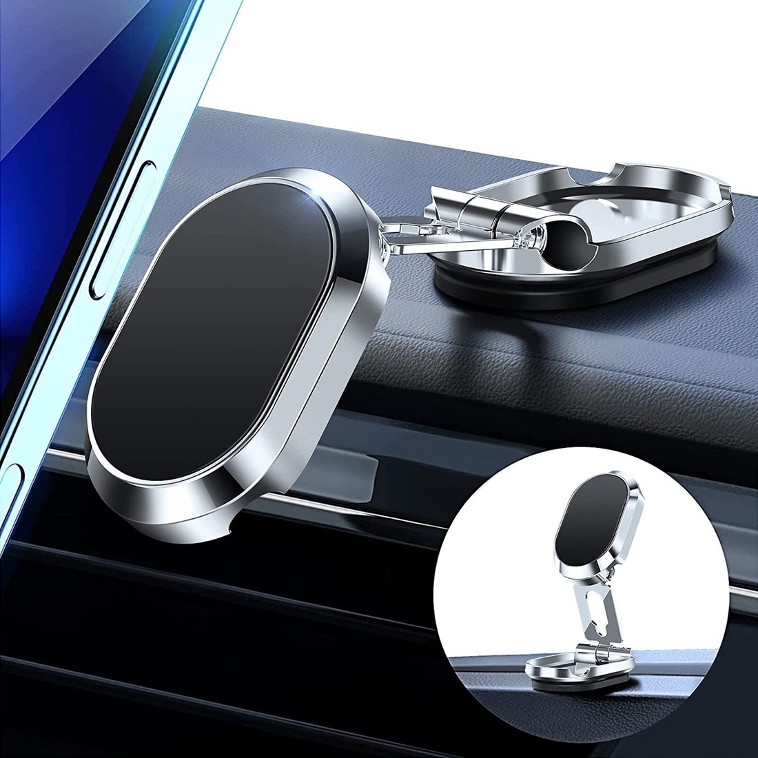 Hot Sale - 2022 New Alloy Folding Magnetic Car Phone Holder
