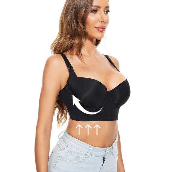 DEEP CUP BRA HIDE BACK FAT WITH SHAPEWEAR INCORPORATED