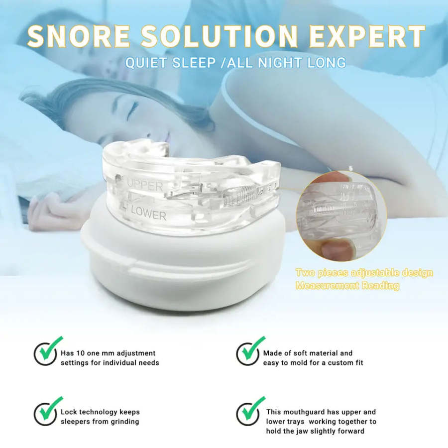 Anti Snoring Mouthpiece Snore Stopper Cpap Machine For Sleep Apnea New Micro Cpap Machines