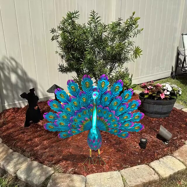 Last Day Promotion- SAVE 70% - Beautiful Peacock Statue Decor