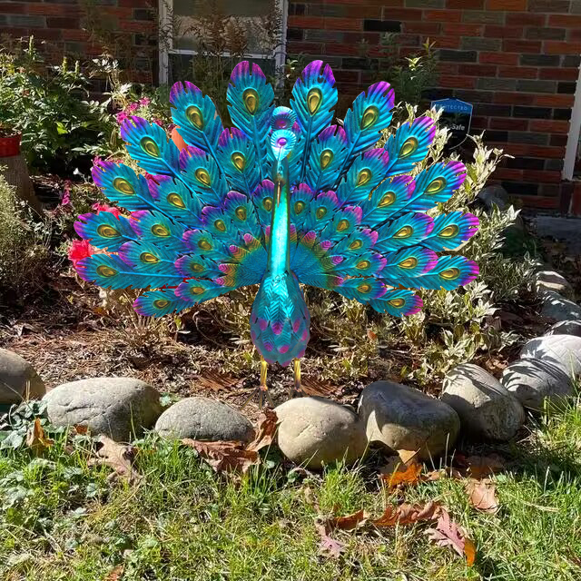 Last Day Promotion- SAVE 70% - Beautiful Peacock Statue Decor