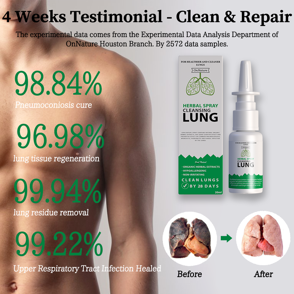 OnNature Organic Herbal Lung Cleanse & Repair Nasal Spray PRO (Flash Sale Now)