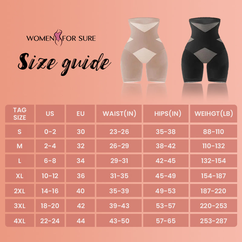 WOMEN FOR SURE - 2023 Upgrade Cross Compression Abs & Booty High Waisted Shaperwear