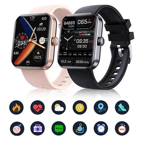 (All day monitoring of heart rate,blood sugar, and blood pressure) Bluetooth fashion smartwatch