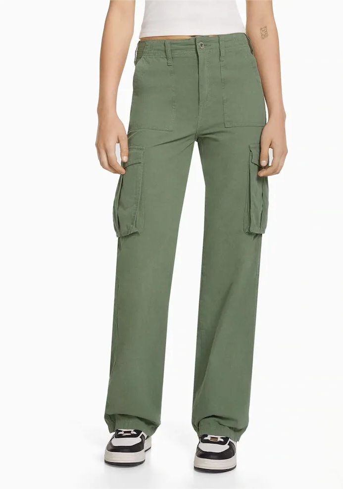 ADJUSTABLE STRAIGHT FIT CARGO PANTS