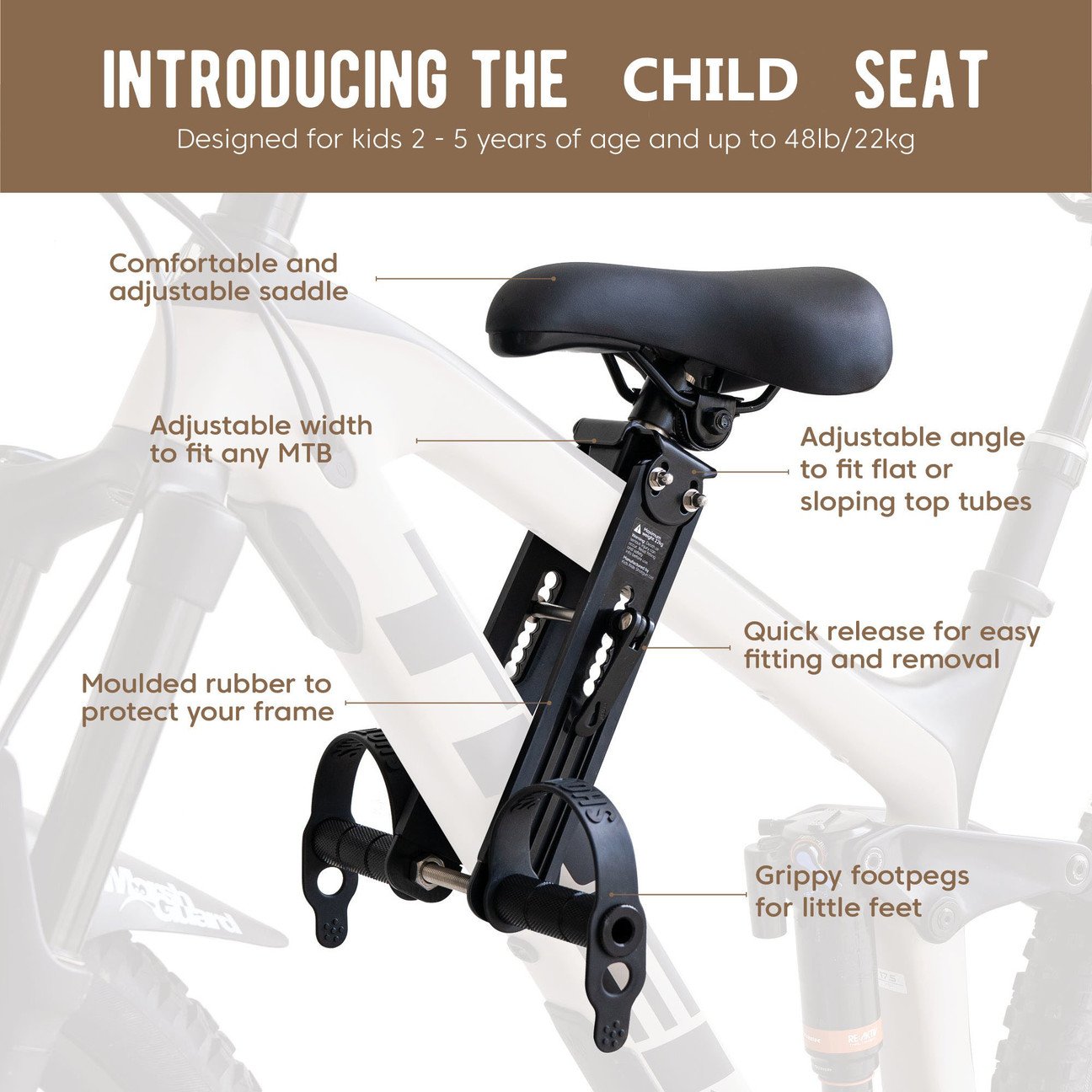 Front Mounted Child Bike Seat