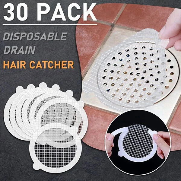 30 PCS Disposable Shower Drain Hair Catcher