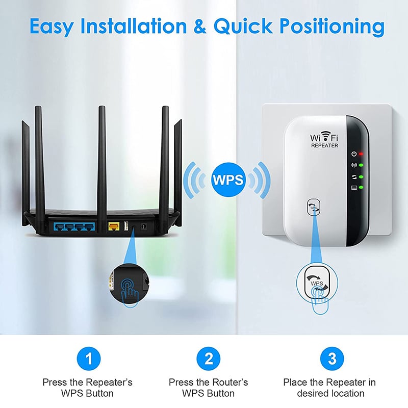 60% OFF - 2023 New Upgrade WIFI SIGNAL BOOSTER (Wide-coverage, through-wall)