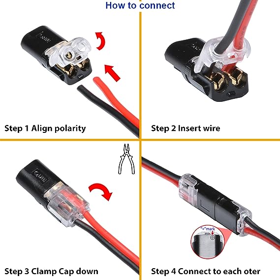 Double - Wire Plug-in Connector With Locking Buckle